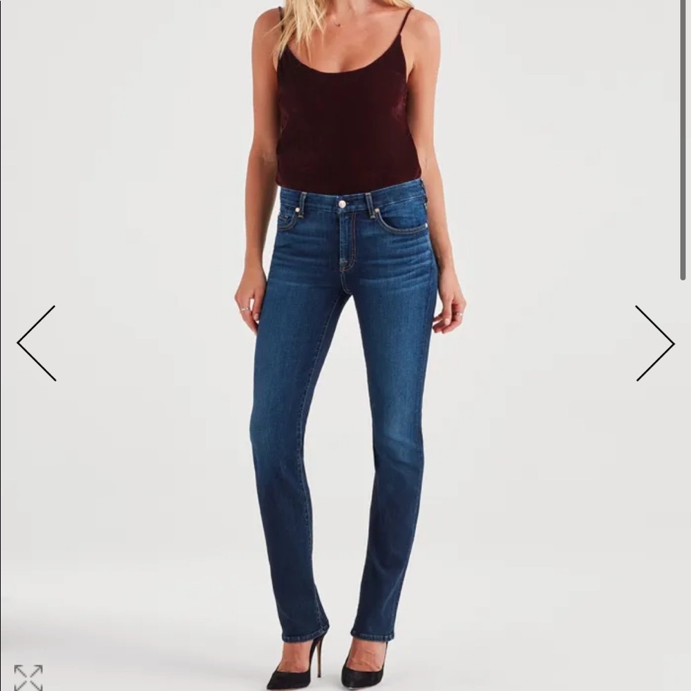 NWT 7 for all mankind straight leg jeans